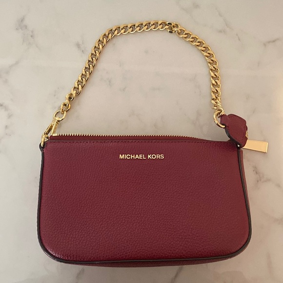 Michael Kors mini shoulder bag burgundy - Picture 1 of 5